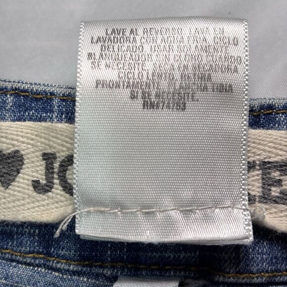 Joe Boxer Light Denim Buckle Belt Pocket Detail Y2K Mini Skirt size 11 - Picture 9 of 9